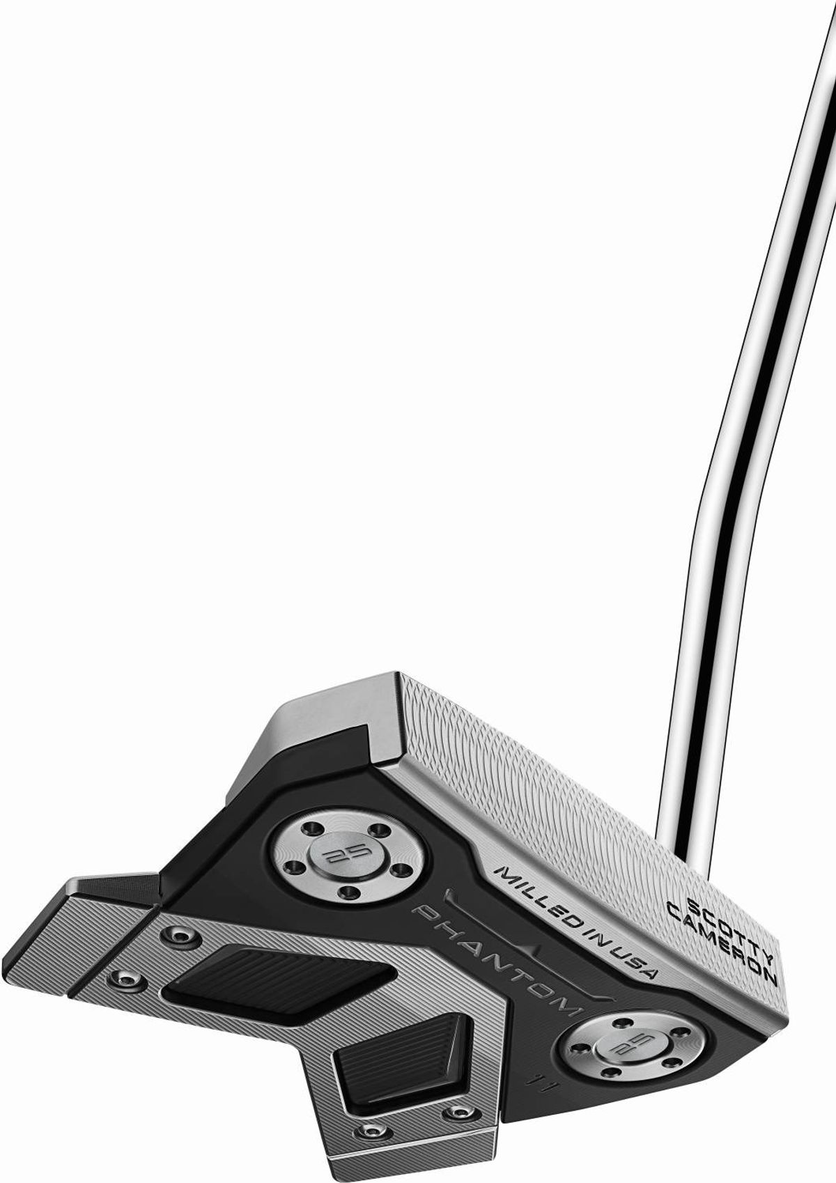 Scotty Cameron Phantom 11 Long Design Single Bend Neck Putter - Chrome - Højre - Str. 38" - Scotty Cameron Full Contact Long Design (2024) Standard Sort