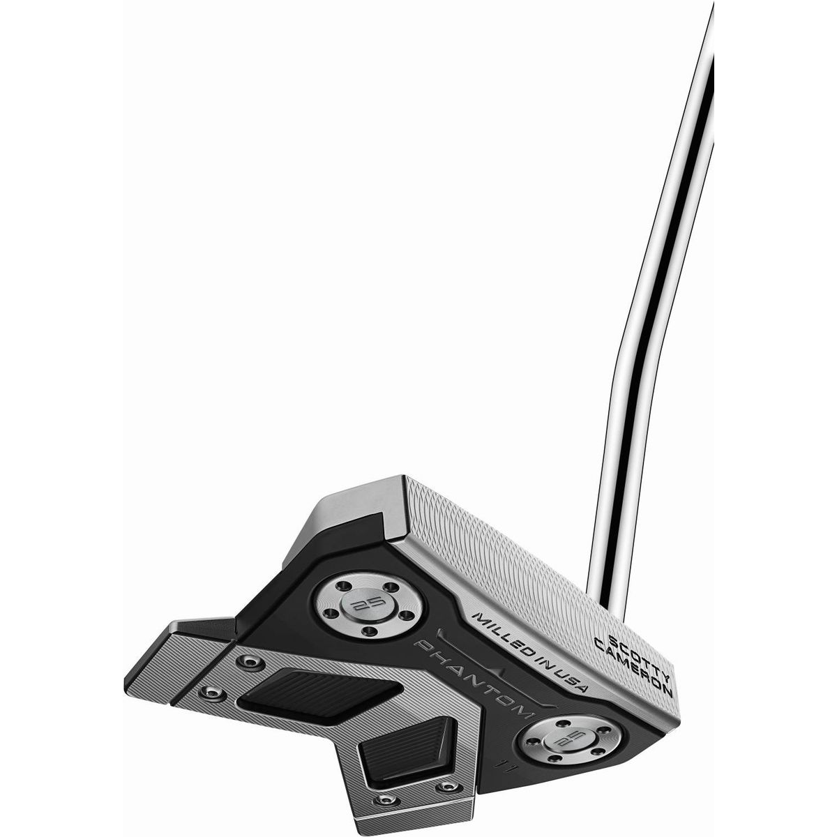 Scotty Cameron Phantom 11 Long Design Single Bend Neck Putter - Chrome - Højre - Str. 38" - Scotty Cameron Full Contact Long Design (2024) Standard Sort