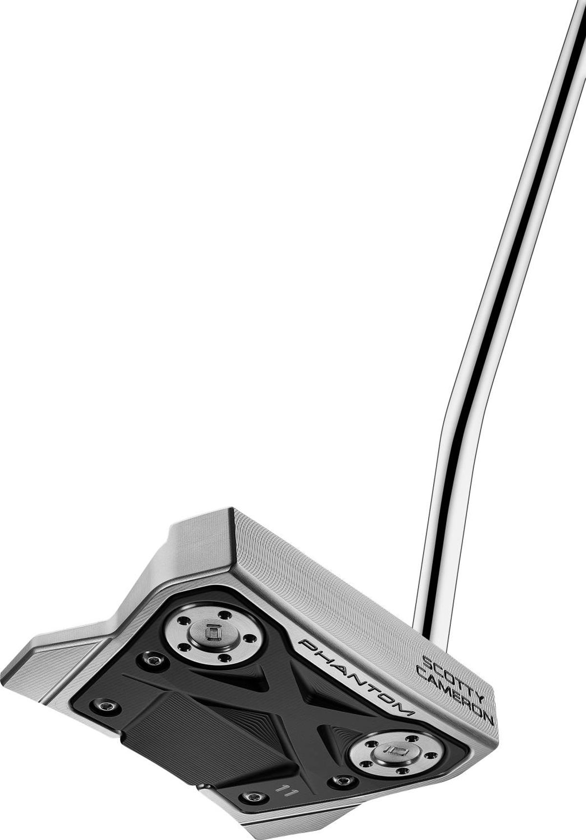 Scotty Cameron Phantom X 11 (2022) Single Bend Neck Putter - Sort/Chrome - Højre - Str. 34" - Scotty Cameron Pistolero Plus (2023) Standard Sort/Hvid/Gul