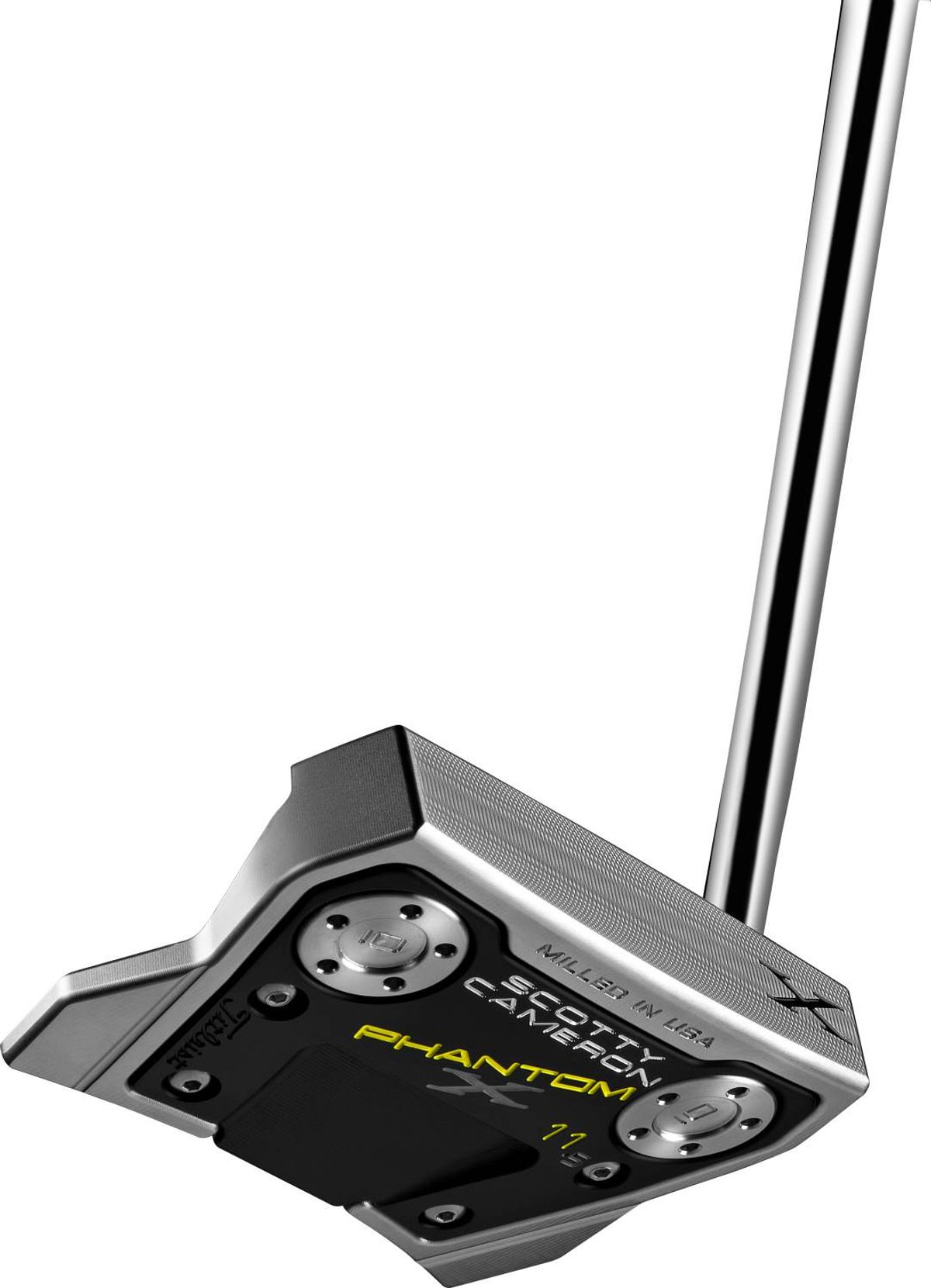 Scotty Cameron Phantom X 11.5 (2021) Slant Neck Putter - Sort/Chrome - Højre - Str. 34" - Scotty Cameron Pistolero Plus (2023) Standard Sort/Hvid/Gul