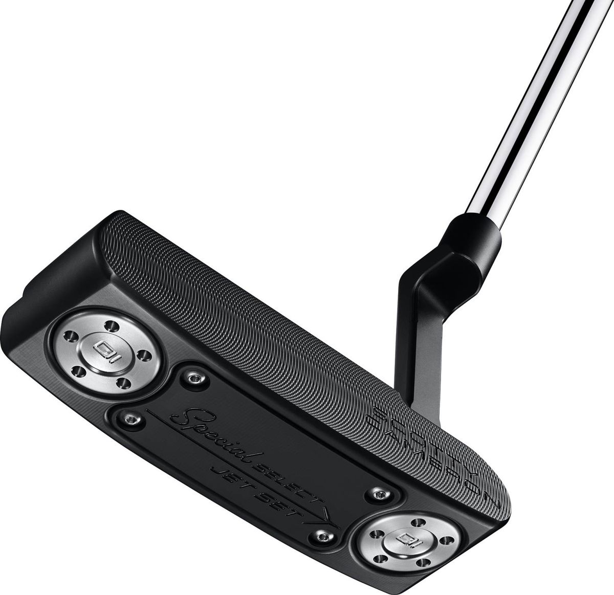 Scotty Cameron Special Select Jet Set Newport Plus (2022) Plumber Neck Herre Putter - Black - Højre - Str. 33" - Scotty Cameron Pistolini Plus Standard Sort/Grå