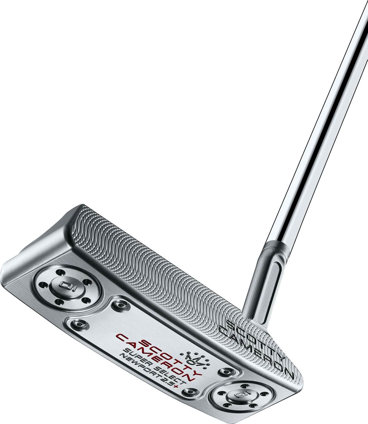 Scotty Cameron Super Select Newport 2.5 Plus Slant Neck Putter - Chrome - Højre - Str. 33" - Scotty Cameron Pistolini Plus (2023) Standard Sort/Hvid/Rød