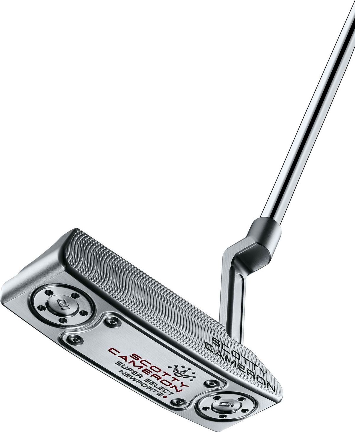 Scotty Cameron Super Select Newport 2 Plus Plumber Neck Putter - Chrome - Højre - Str. 33" - Scotty Cameron Pistolini Plus (2023) Standard Sort/Hvid/Rød