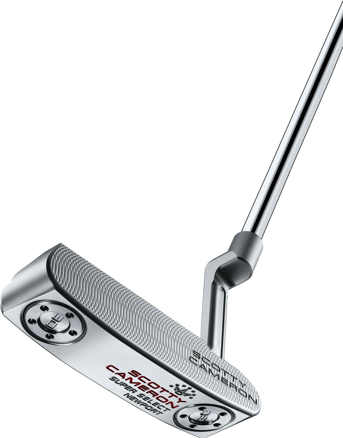 Scotty Cameron Super Select Newport Plumber Neck Putter - Chrome - Højre - Str. 33" - Scotty Cameron Pistolini Plus (2023) Standard Sort/Hvid/Rød