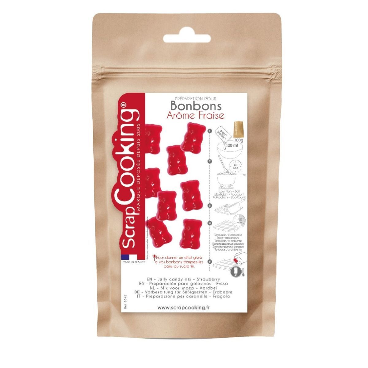 Scrapcooking - Vingummi Mix "Strawberry", 100g