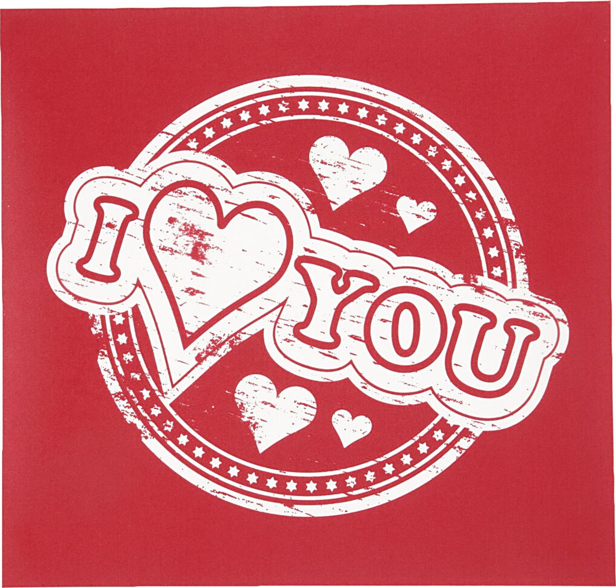 Screen Stencil - I Love You - 20x22 Cm - 1 Ark