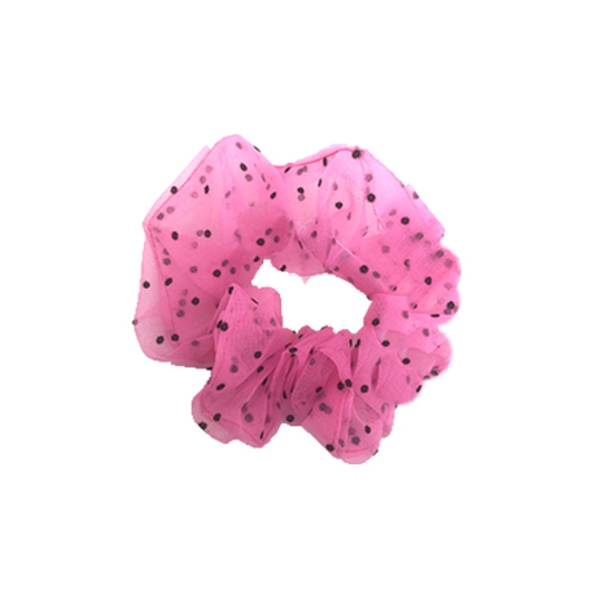 Scrunchie fra By Stær - Petit Pink med prikker