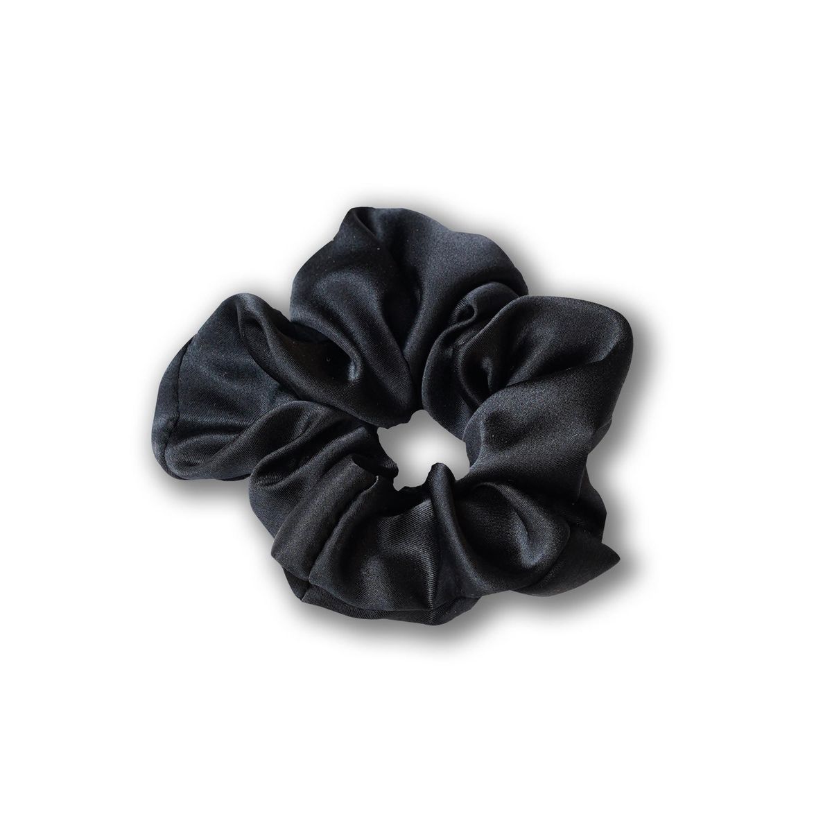 Scrunchie - Hvid - Sort