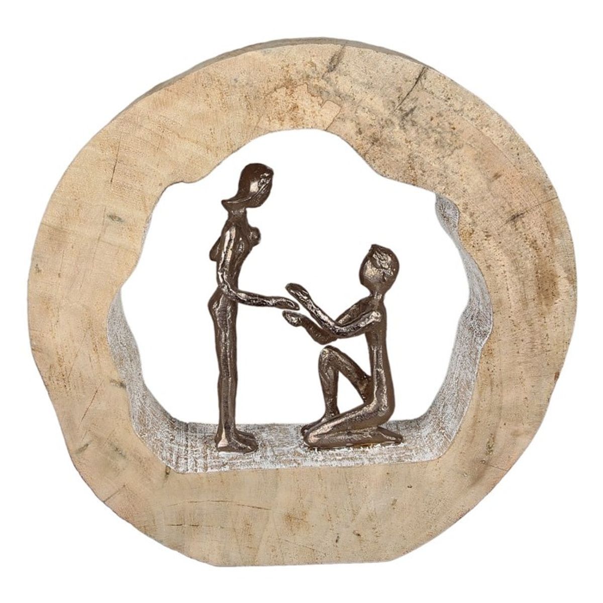 Sculpture, Couple motif, H. 28 cm