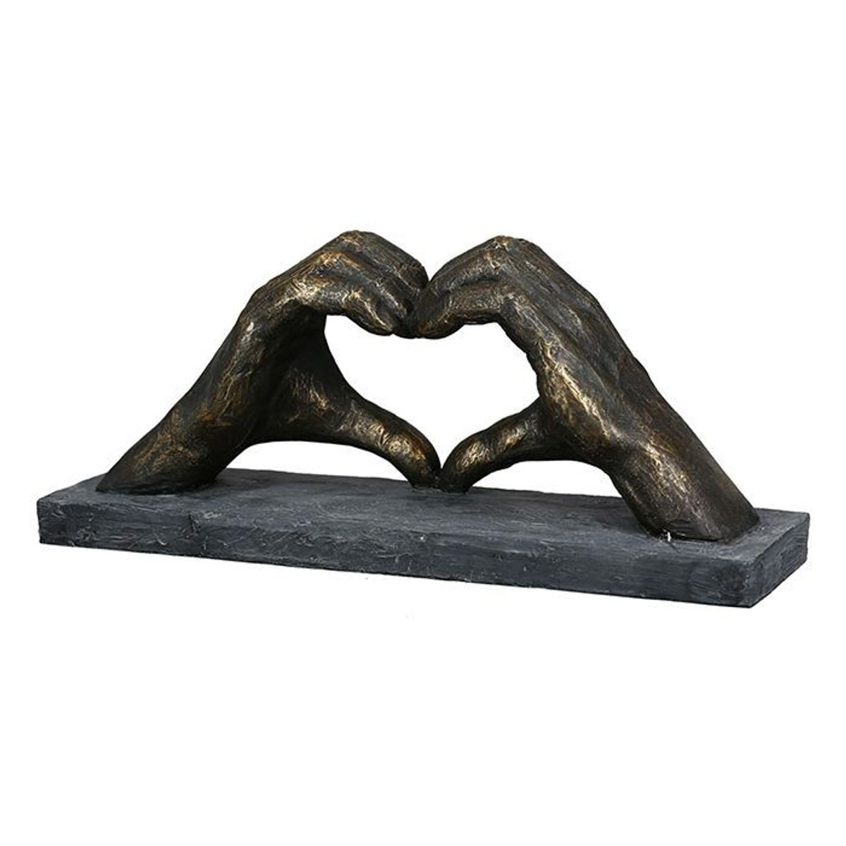 Sculpture, "Heart made of hands", H. 15 cm