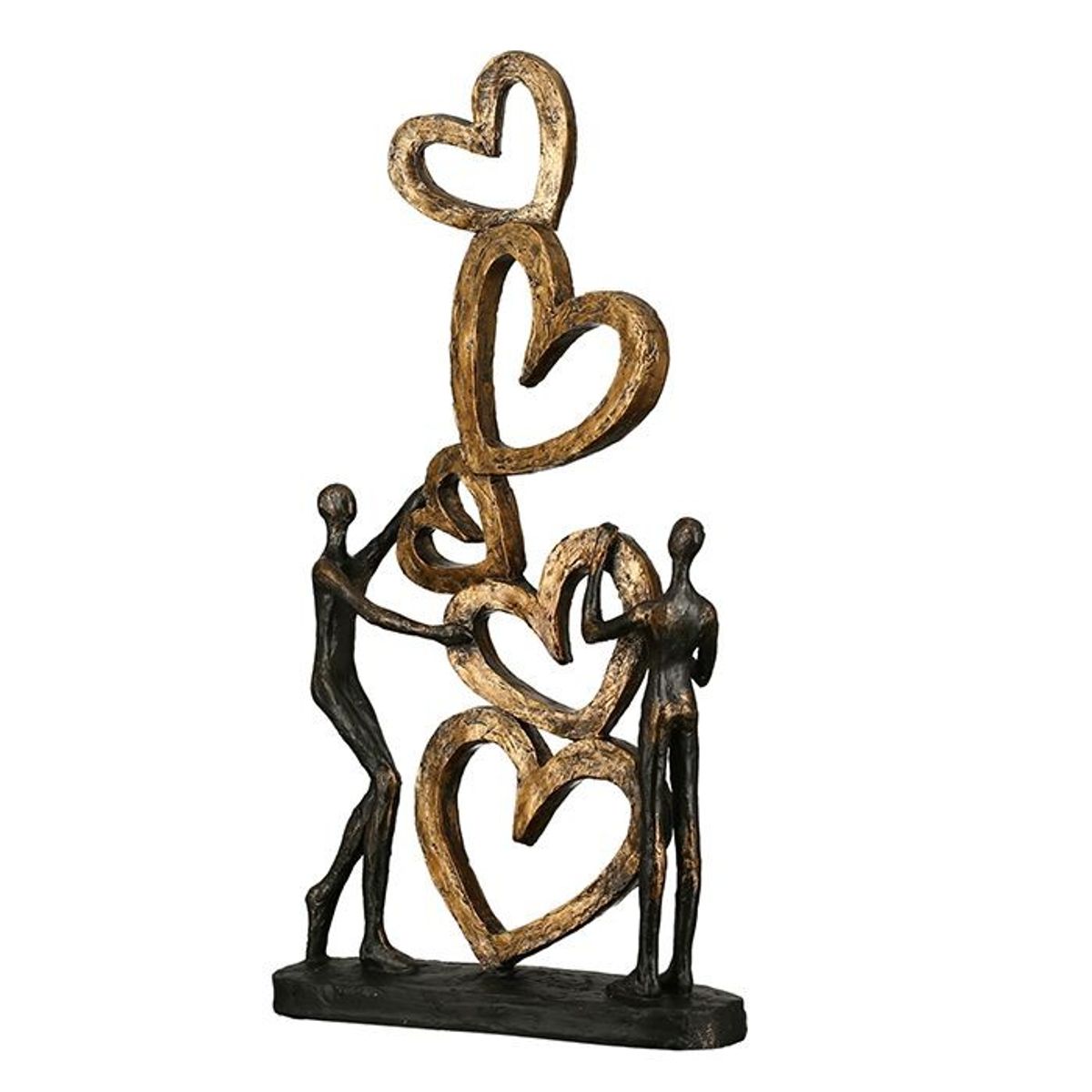 Sculpture, "Heart on heart", H. 41 cm