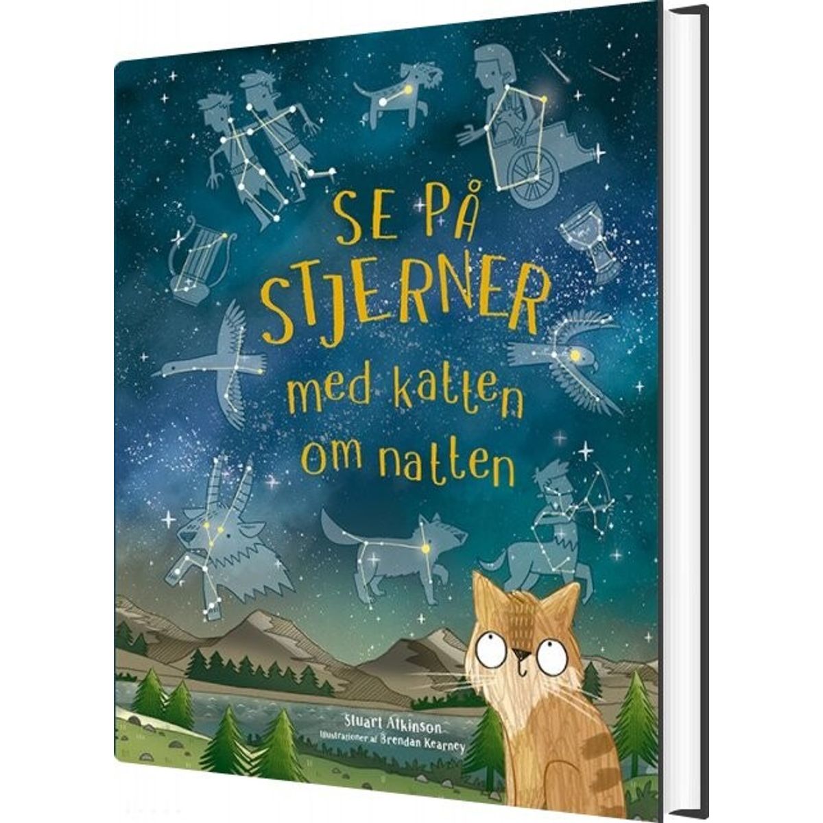 Se På Stjerner Med Katten Om Natten - Stuart Atkinson - Bog