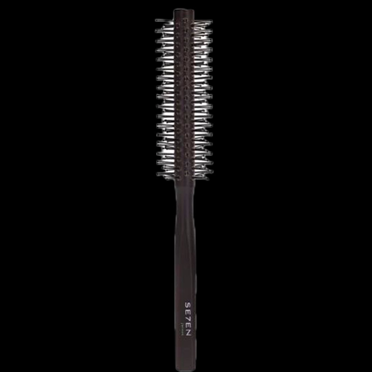 Se7en Styles Black Wooden Round Brush 12 mm (1 stk)