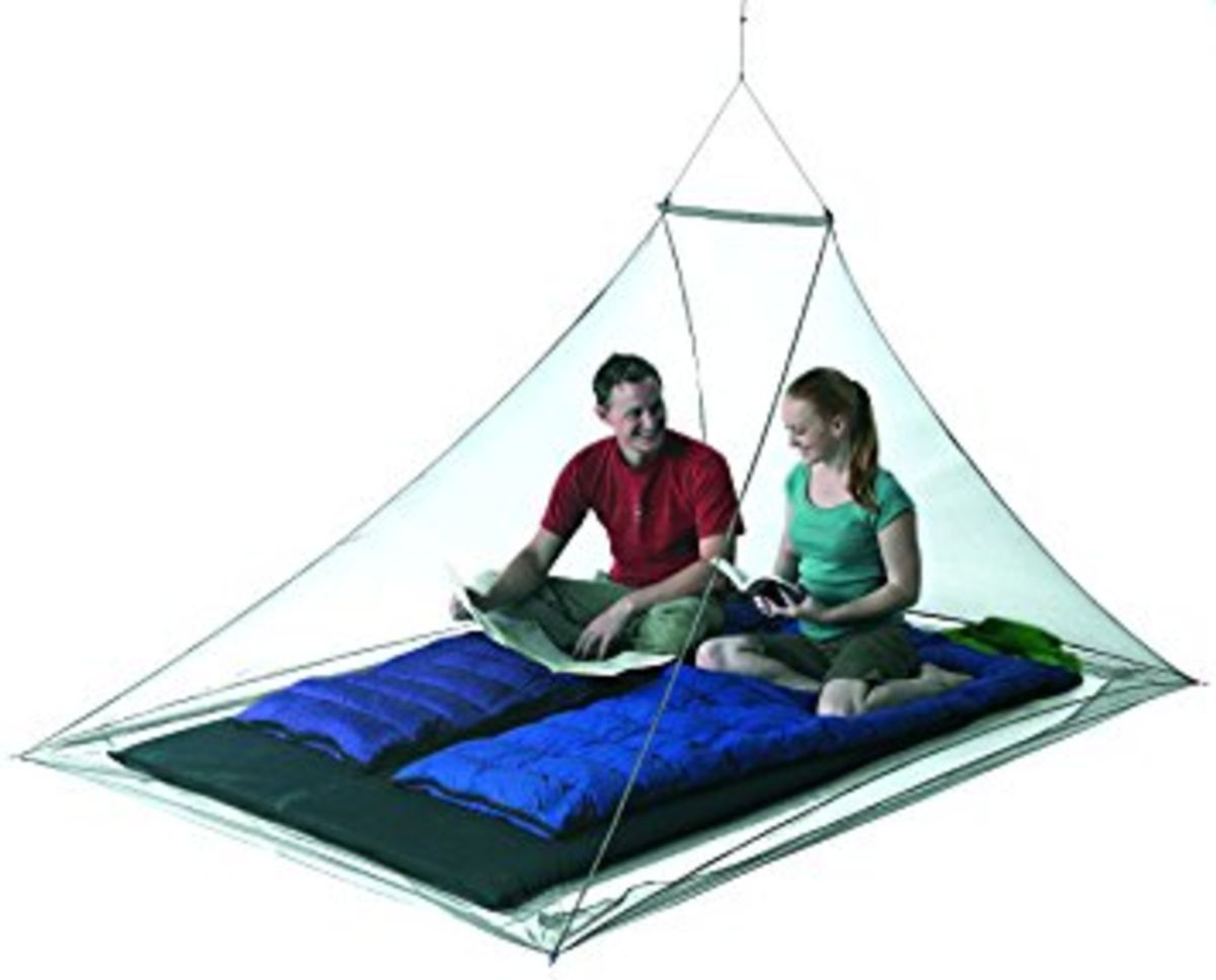 Sea to summit Nano Mosquito Pyramid Net Double Grey