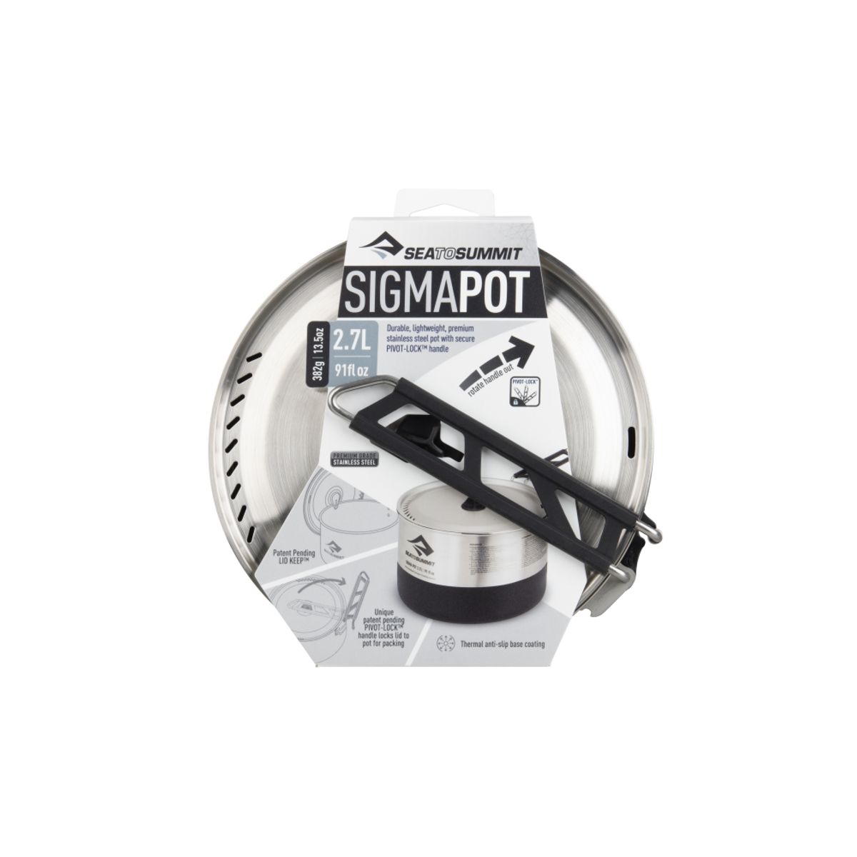 Sea to summit Sigma Pot 2.7 Litre - Silver