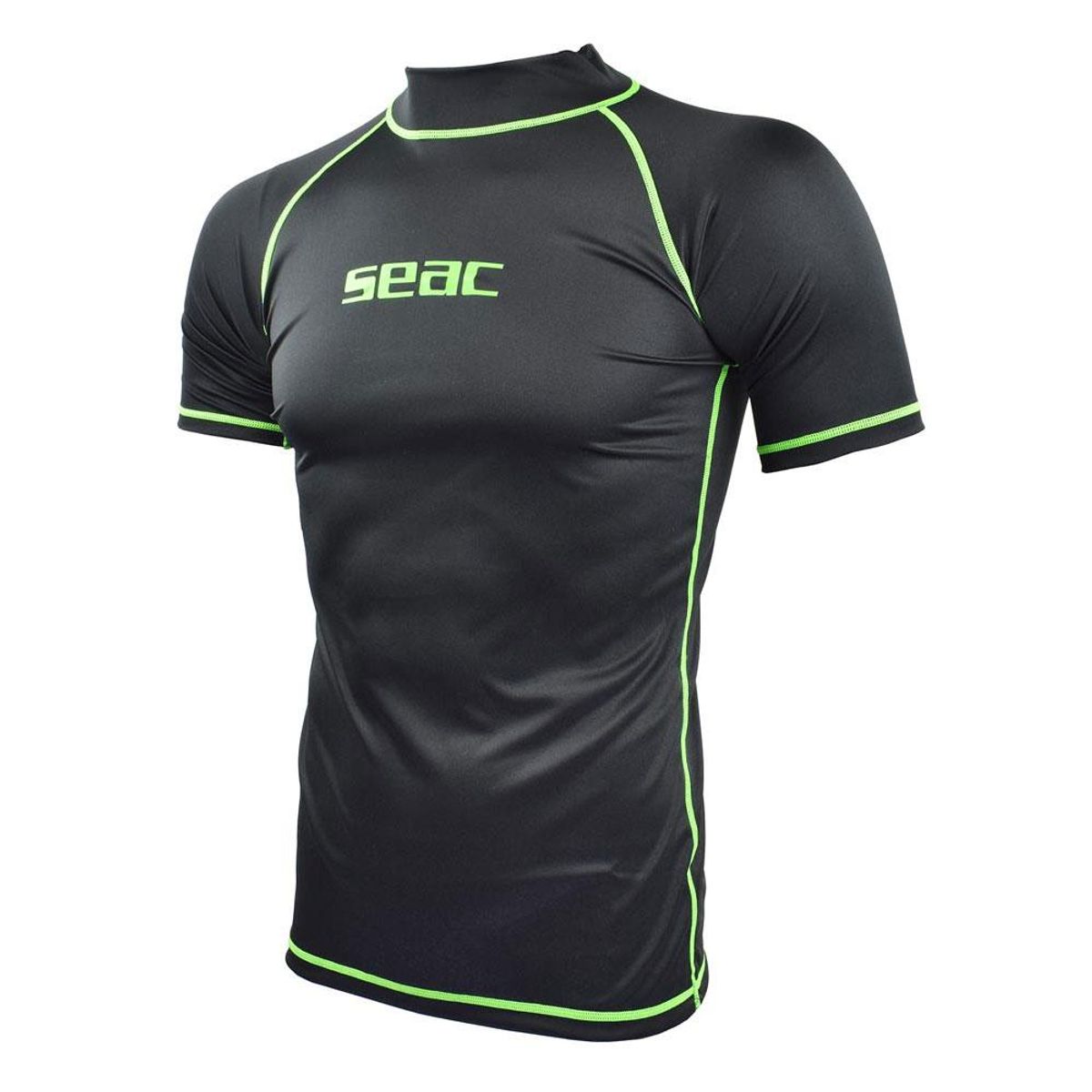 Seac Rash Guard T-Sun Herre Kortærmet Sort