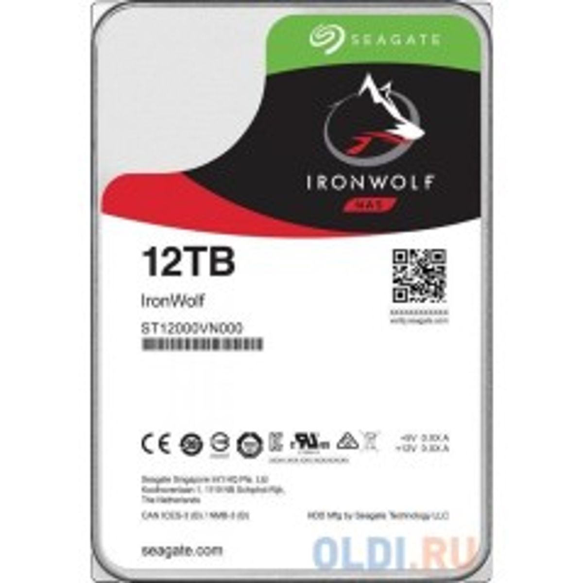 Seagate IronWolf Harddisk ST12000VN0008 12TB 3.5 SATA-600 7200rpm