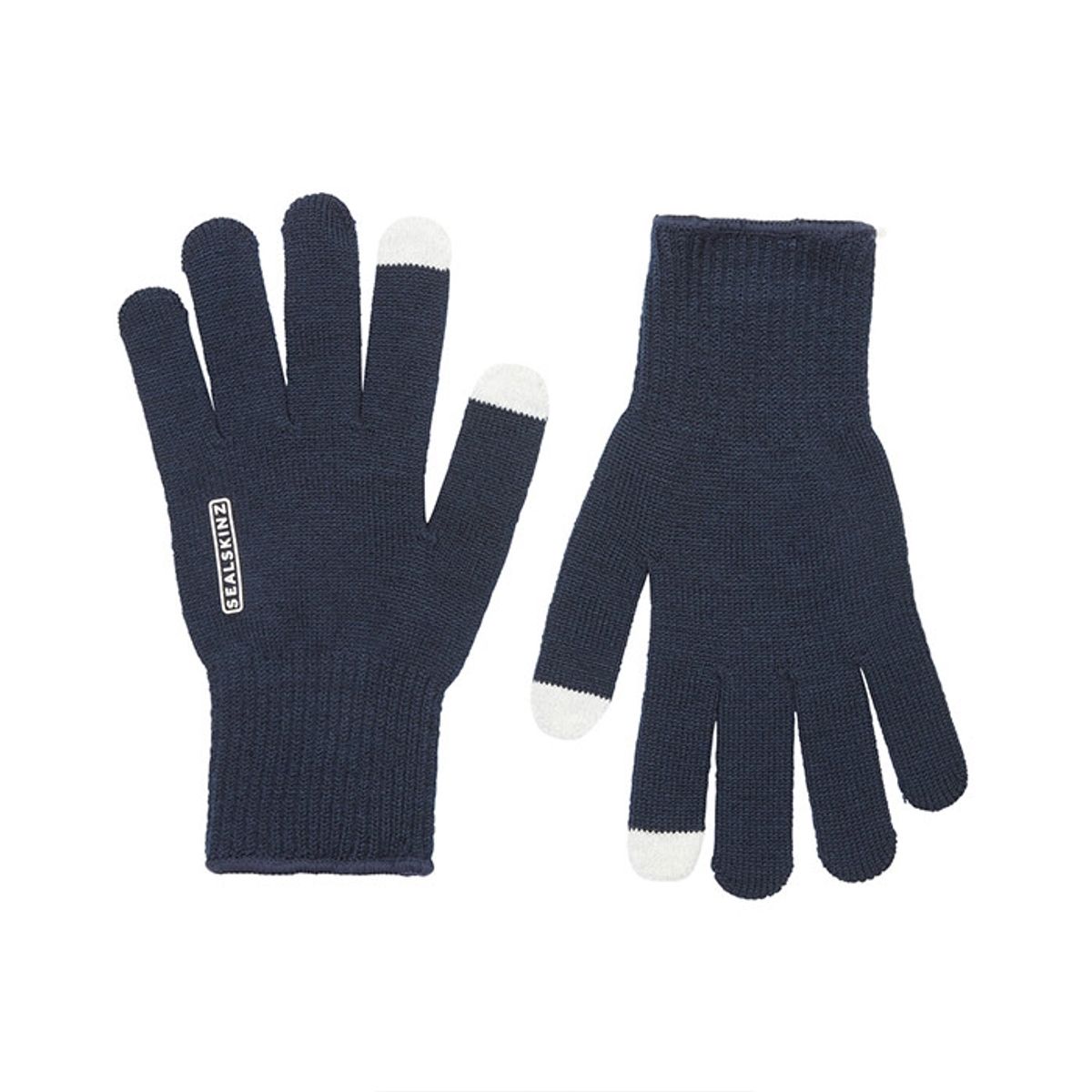 Sealskinz Hanworth Merino handsker-Mørkeblå - Handsker