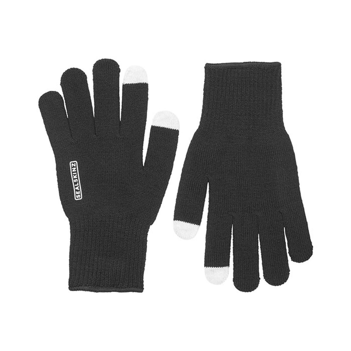 Sealskinz Hanworth Merino handsker-Sort - Handsker