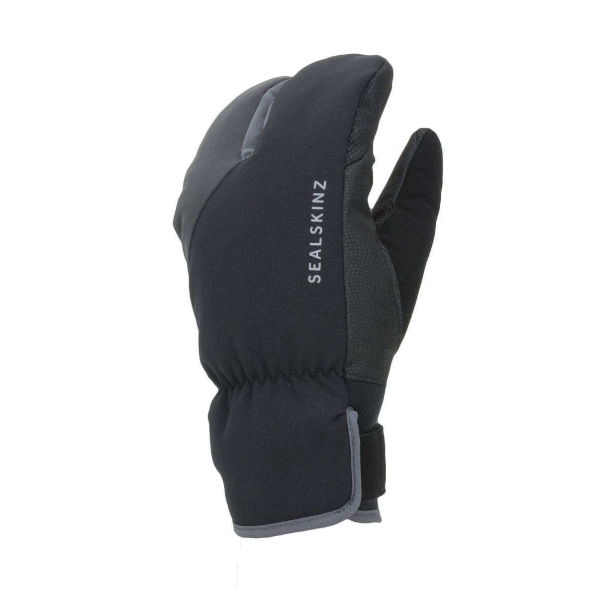 Sealskinz Waterproof Extreme Cold Weather Cycle Split Finger Glove - Black-Grey - Large - Size 10