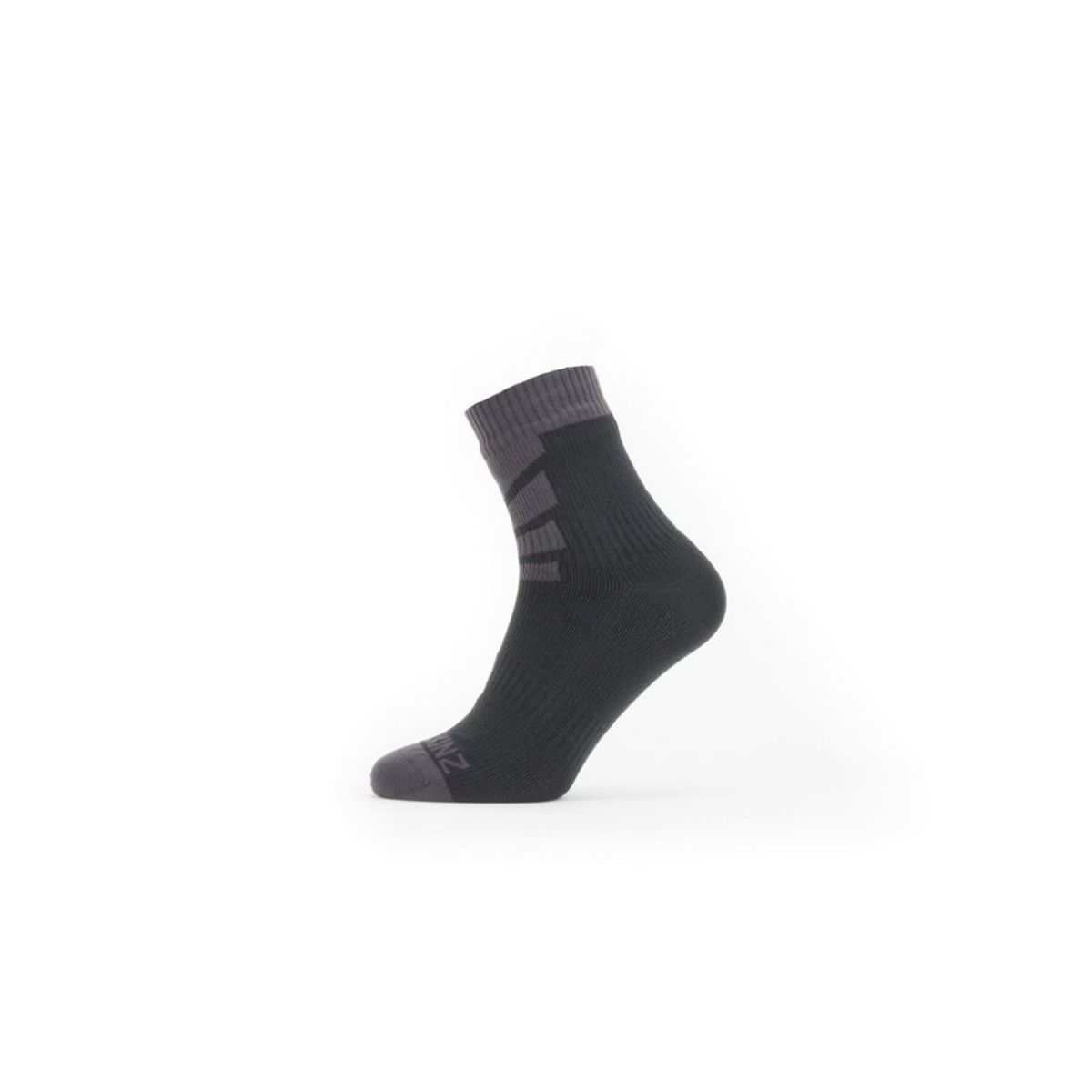 Sealskinz Waterproof warm weather ankle sock Black-Grey - 35-38 = Small