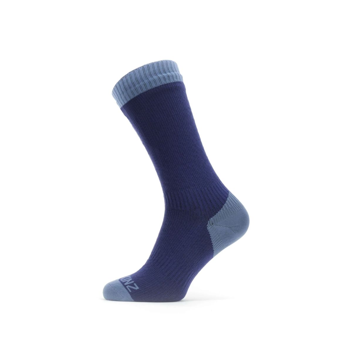 Sealskinz Waterproof warm weather mid length sock - Navy blue - 35-38 = Small