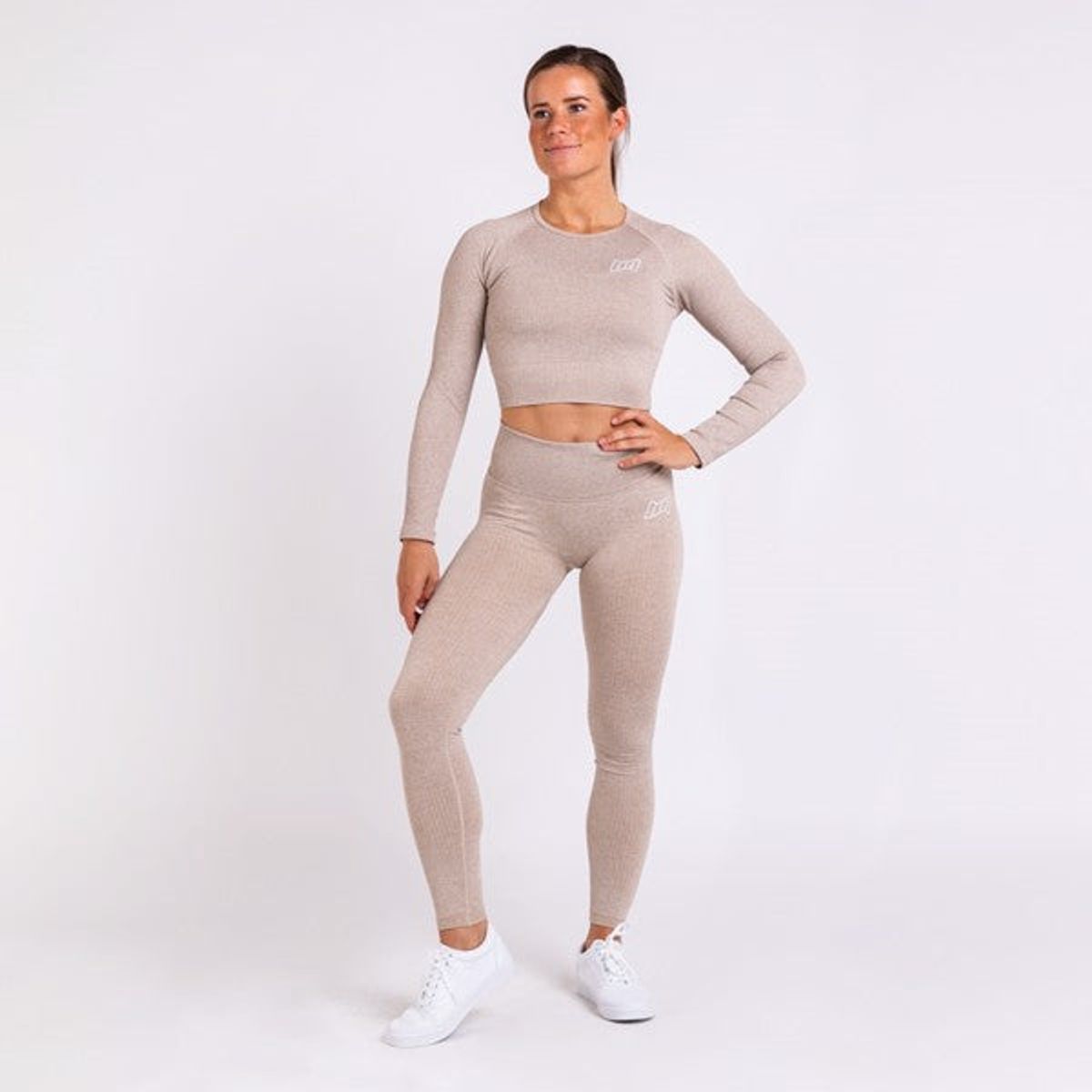 Seamless Ribbed Long Sleeve Cropped Top