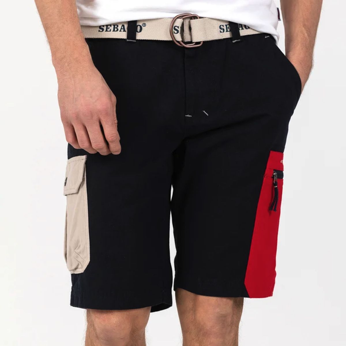 Sebago Red Pocket Shorts_Small