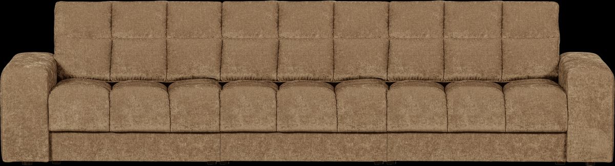 Second Date, 3-personers sofa, sand, H78x99x316 cm, stof