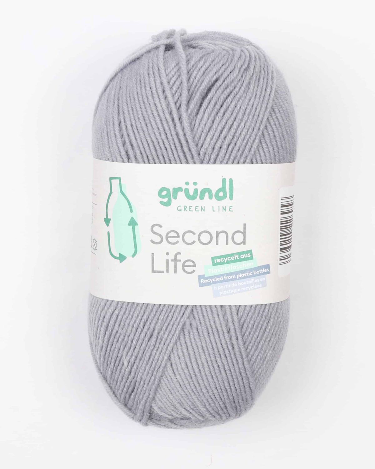 Second Life fra Gründl (bæredygtigt) i mange farver - Fv, 14 grå - 14% Akryl, 86% Genbrugs-polyester