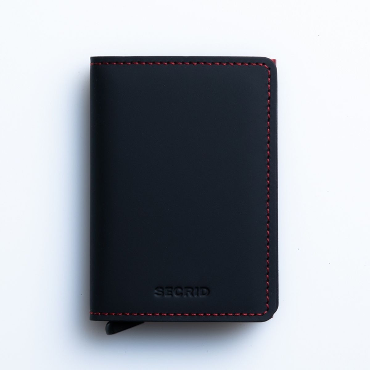 Secrid Slim Wallet Original Matte Black & Red