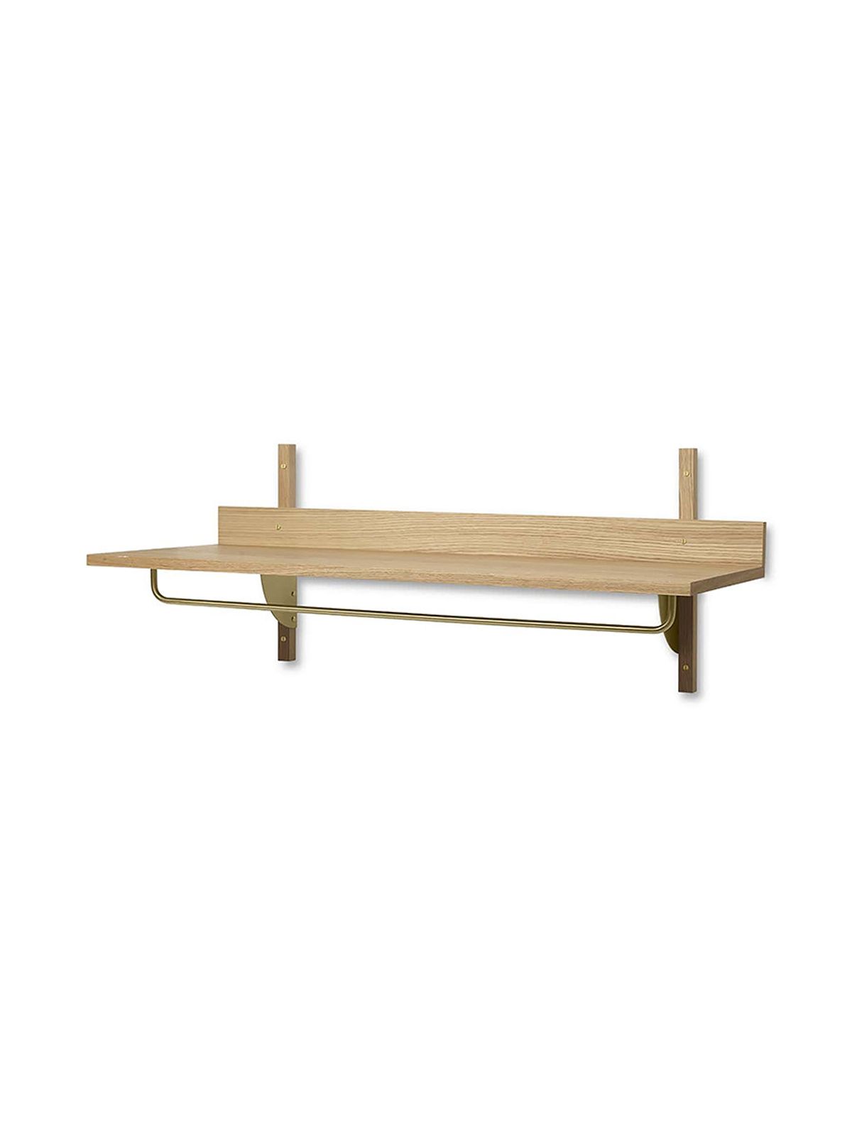 Sector Rack Shelf, eg fra Ferm Living (Eg m/messing)