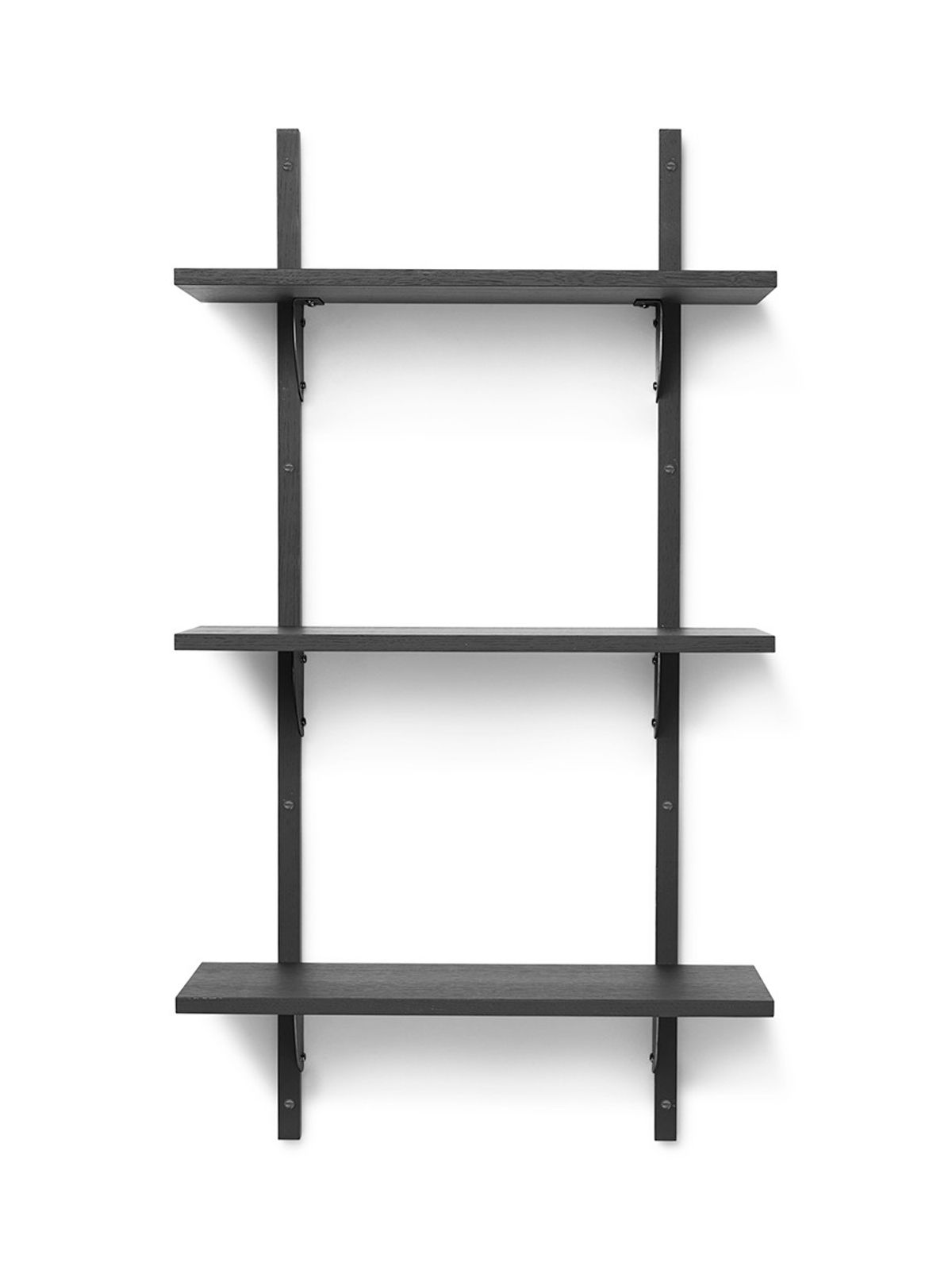 Sector Shelf T/N fra Ferm Living (Sort ask m/sort messing)