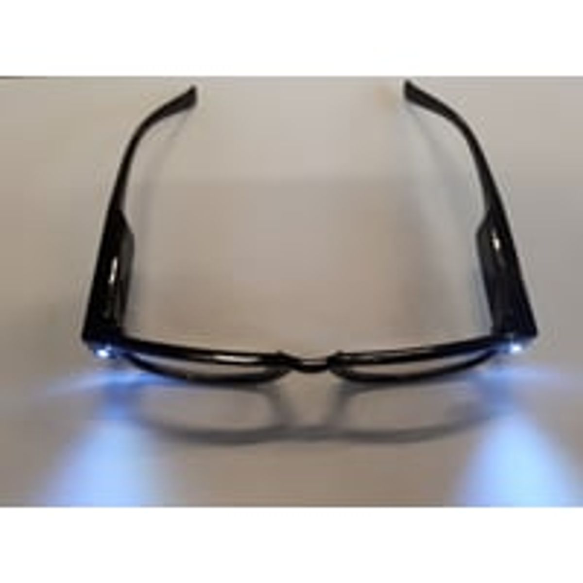 See-Cardt sort lsebrille med led lys og styrke +1.0