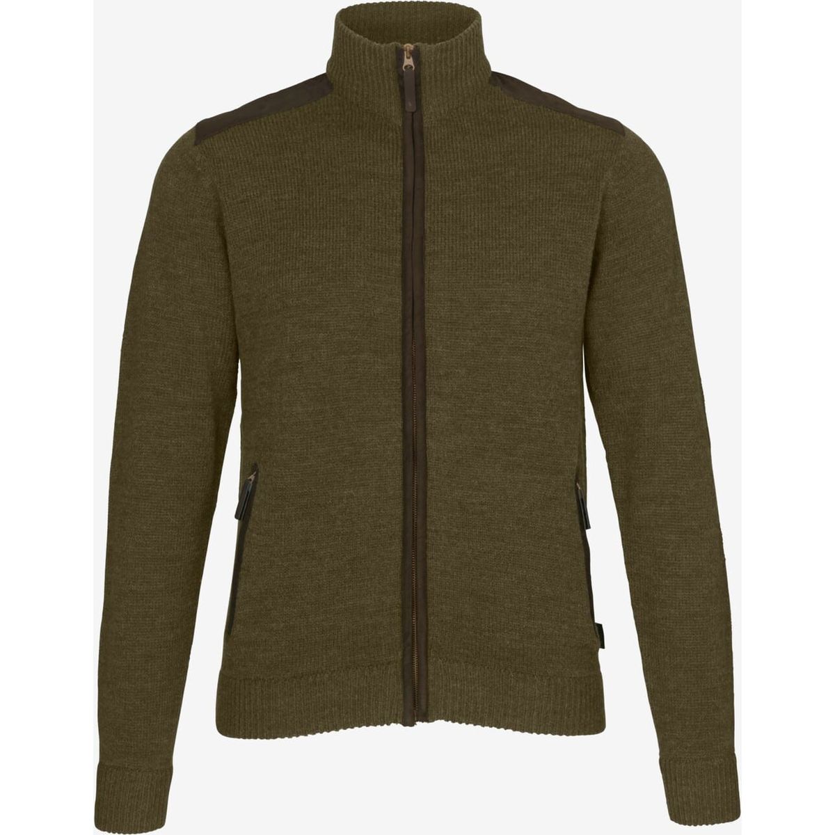 Seeland - Buckthorn full zip cardigan (Shaded olive melange) - XL