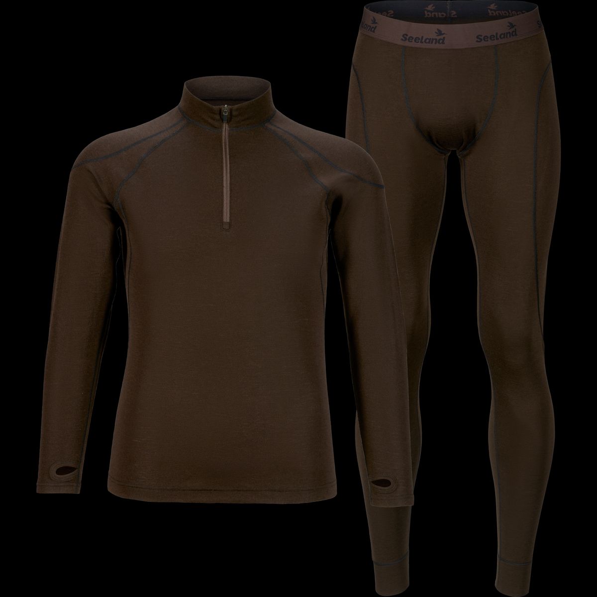 Seeland Climate base layer Clay brown XXL