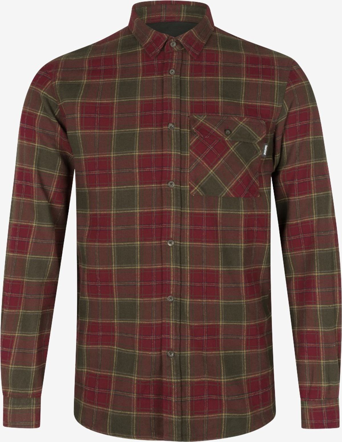 Seeland - Glen flannel skjorte (Rød) - 3XL