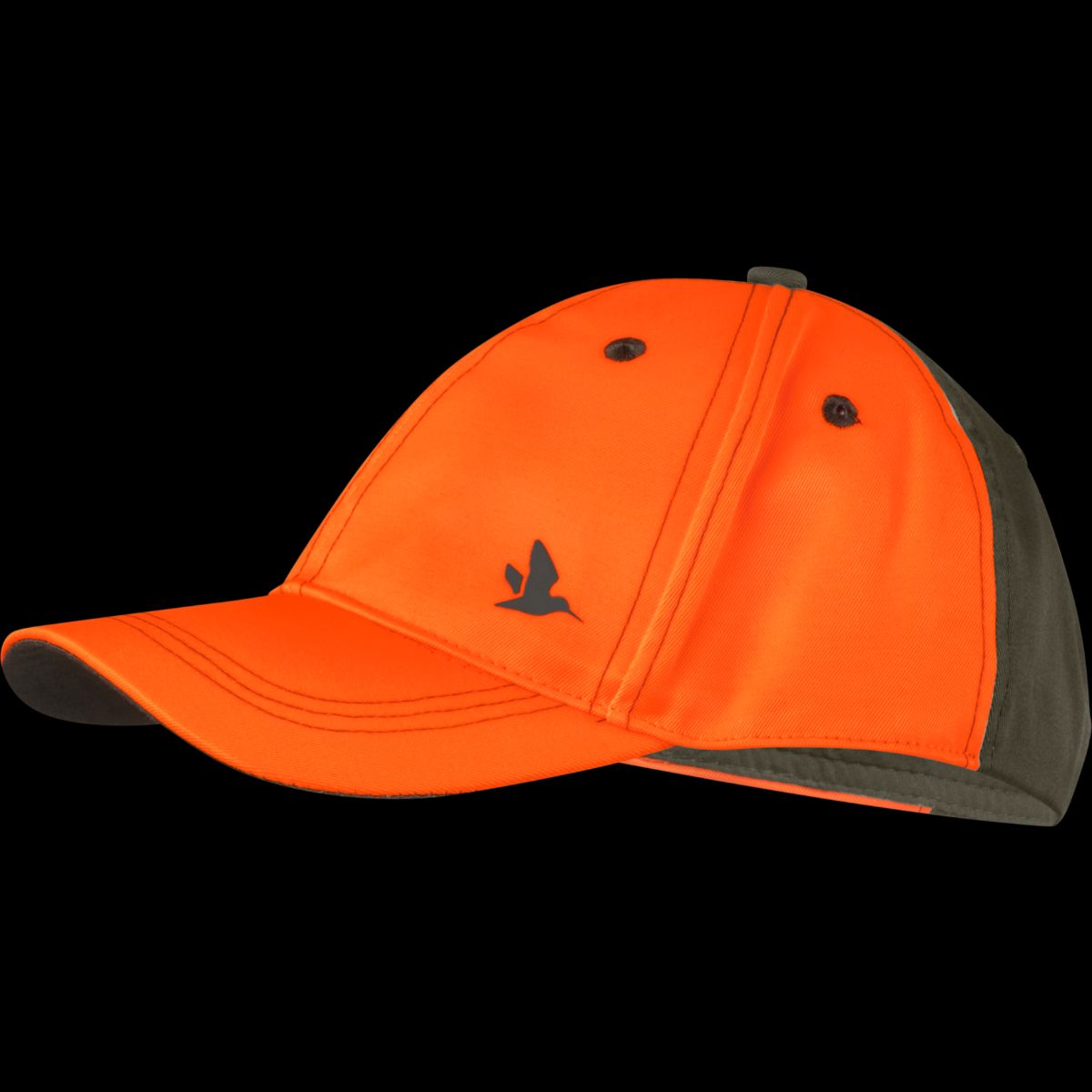 Seeland Venture cap Pine green/Hi-Vis orange, One size