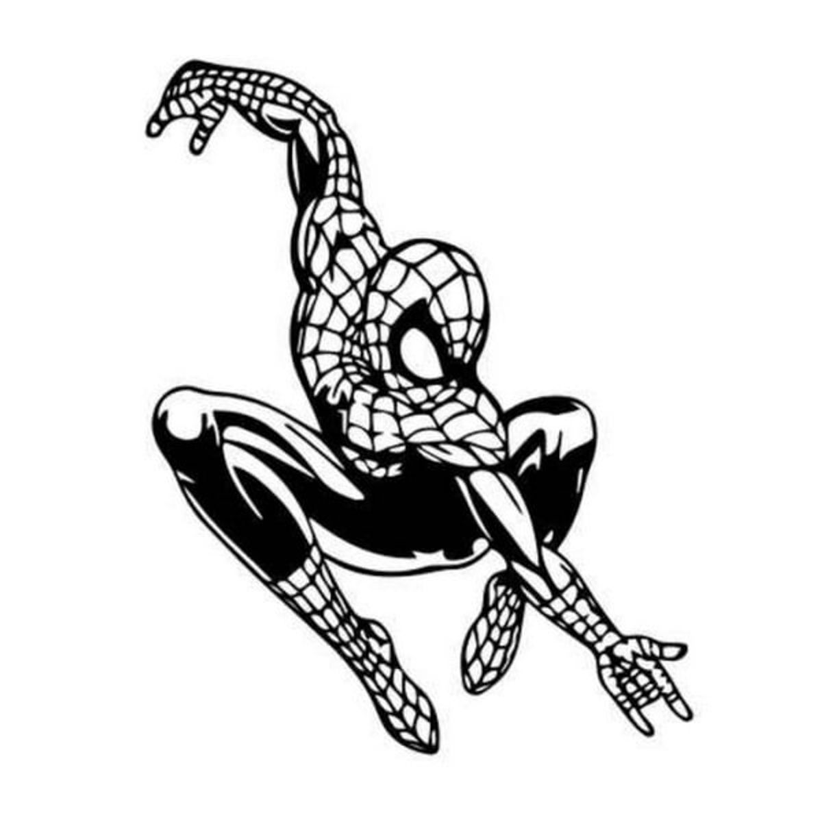 Sej Spiderman wallsticker. Spiderman på mission. 57x72cm