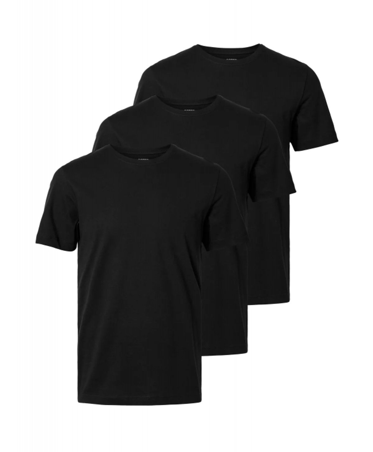 Selected Homme 3pak t-shirt i sort til herre