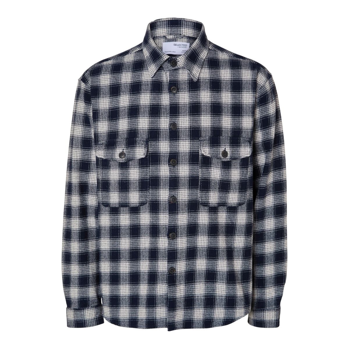 Selected Homme Loose Mason Flannel Overshirt_X-large