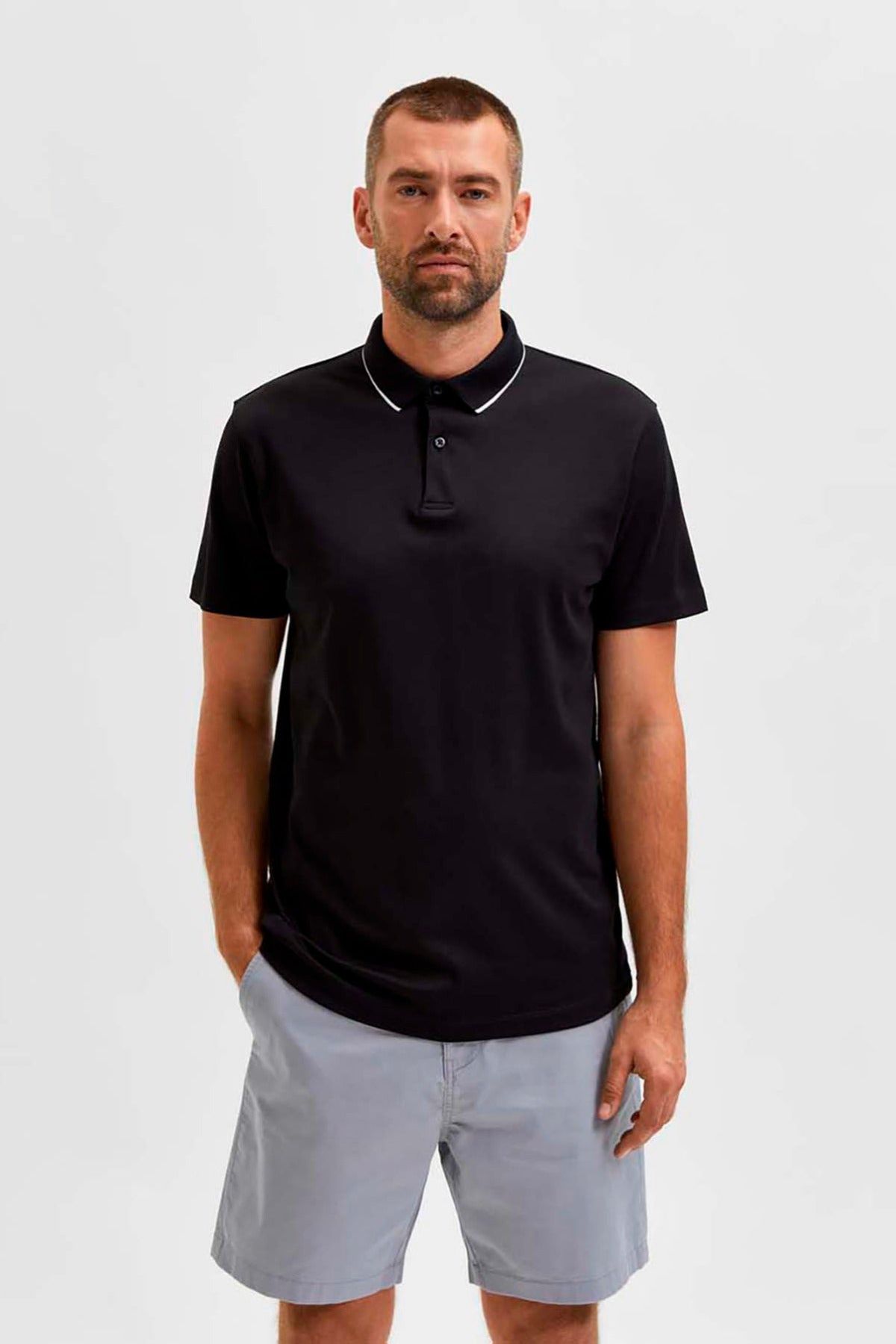 Selected Homme Polo Ss Leroy Coolmax