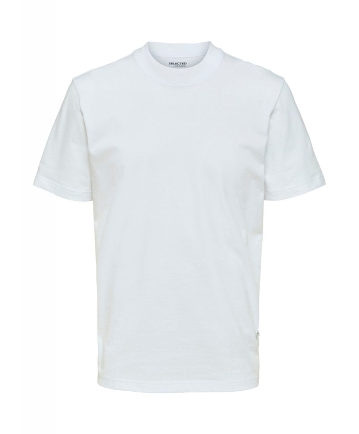 Selected relaxed fit t-shirt i bright white til herre