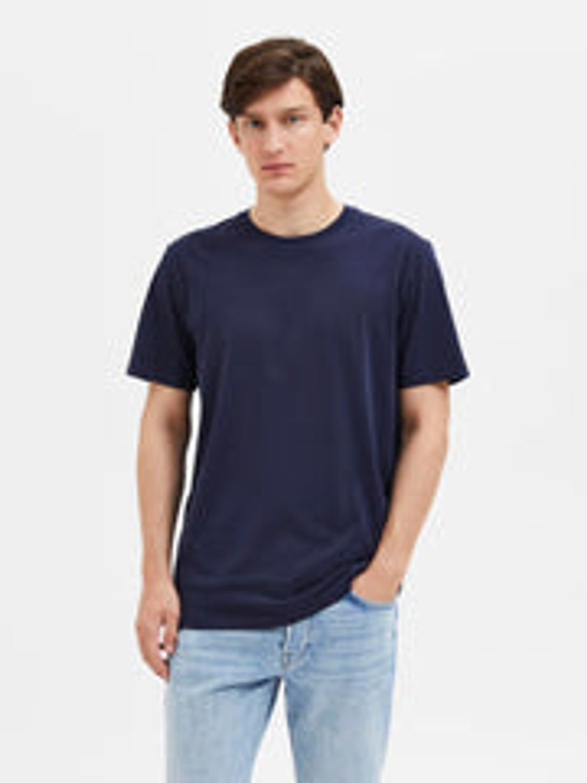 Selected SS T-shirt Ensfarvet