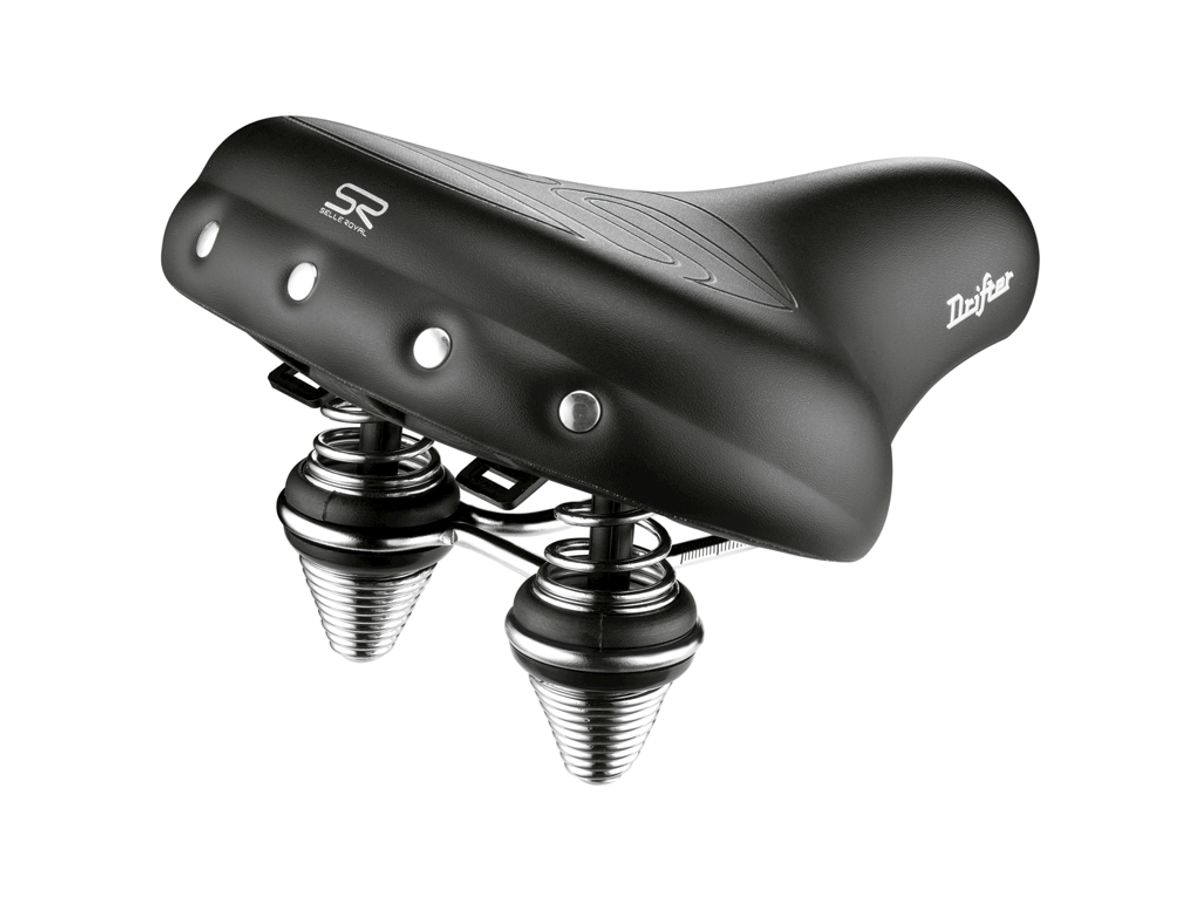 Selle Royal Drifter Strengtex - Sadel - Sort - Dobbelt fjeder - Unisex