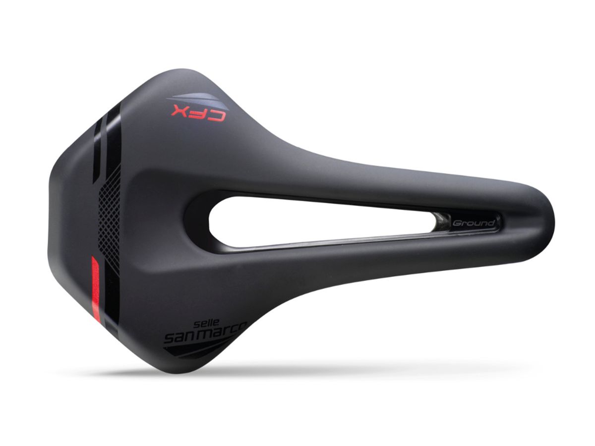 Selle San Marco Ground CarbonFX - Sadel - Gravel/Off Road - Wide - Sort