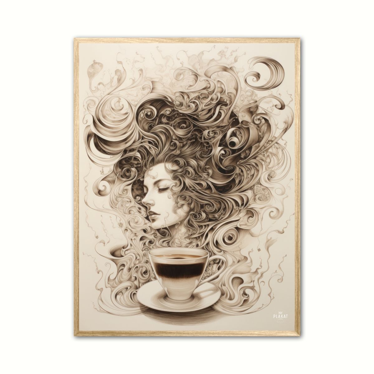 Selvforklelse med kaffe plakat Nr. 1 21 x 29,7 cm (A4)