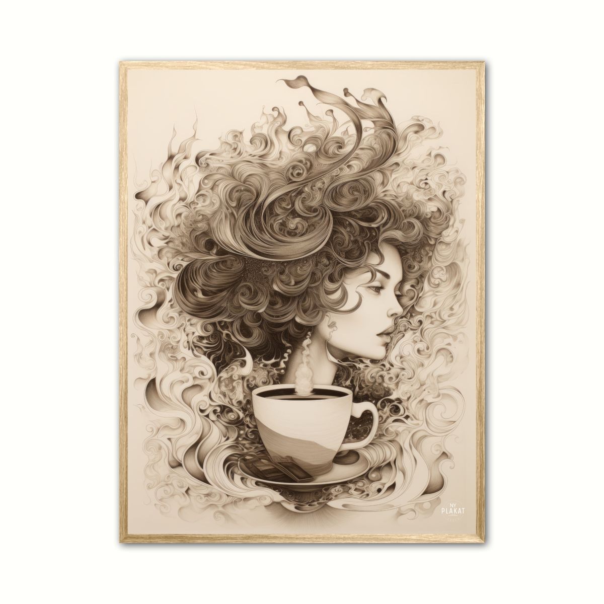 Selvforklelse med kaffe plakat Nr. 2 21 x 29,7 cm (A4)