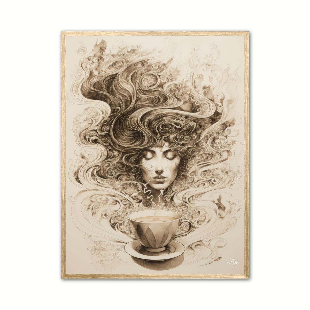 Selvforklelse med kaffe plakat Nr. 3 21 x 29,7 cm (A4)