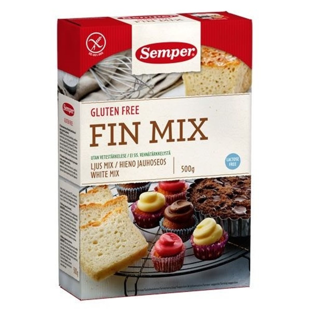 Semper Brødmix fin glutenfri, 500g.